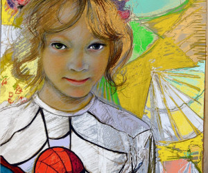 Farbstift Zeichnungen