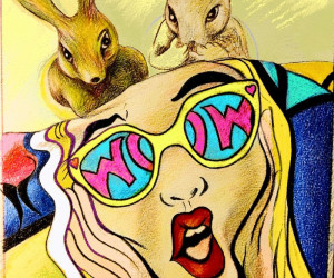 Farbstift Zeichnungen