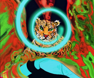 Farbstift Zeichnungen