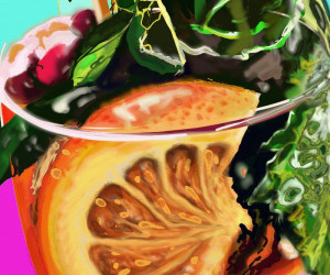 Farbstift Zeichnungen